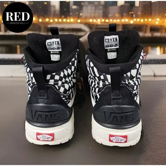 Vans UltraRange EXO Hi GORE-TEX® MTE-2 Black Warped Check Sneakers - Men’s 9.5 main image 6